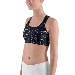 Twisters Pattern Women’s All-Over-Print Sport Bra