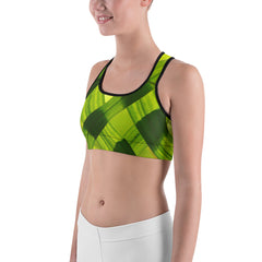 Leaves Green Women’s All-Over-Print Sport Bra