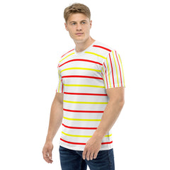 Multicolor Strips  Men's T-shirt