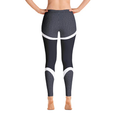 Black & White Honeycomb Carbon Leggings