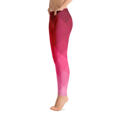 Pink Triangle Design Leggings