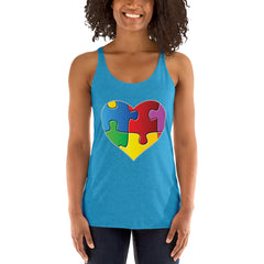 Puzzle Heart Women's Tank Top