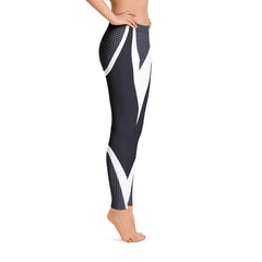 Black & White Honeycomb Carbon Leggings