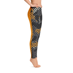 Yellow Camouflage Leggings