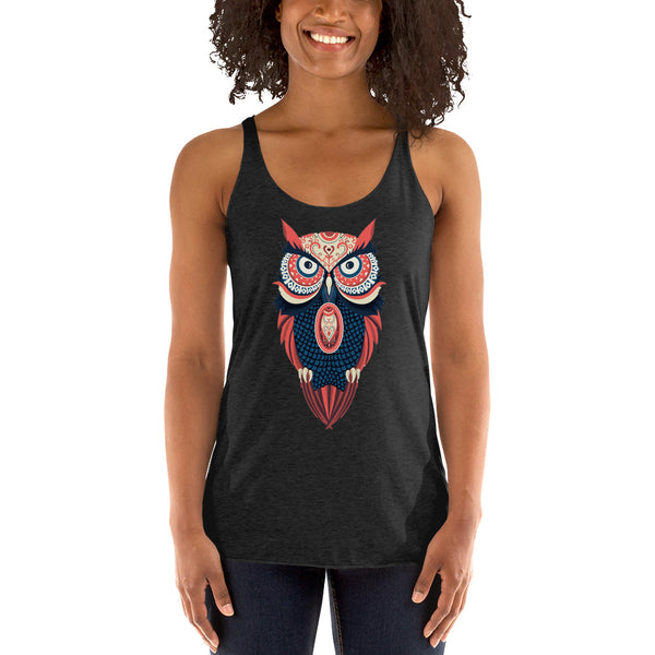 Colorful owl Women's Tank Top