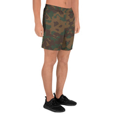 Dark Khaki Camo Men's Athletic Long Shorts