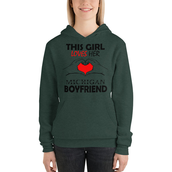 This Girl Michigan boyfriend Hoodie