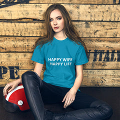 Happy Wife Happy Life Short-Sleeve Unisex T-Shirt