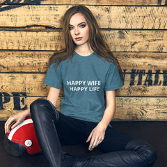 Happy Wife Happy Life Short-Sleeve Unisex T-Shirt