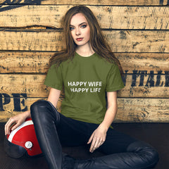 Happy Wife Happy Life Short-Sleeve Unisex T-Shirt