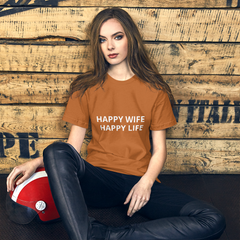 Happy Wife Happy Life Short-Sleeve Unisex T-Shirt