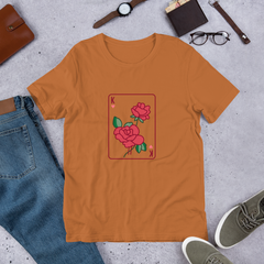 Playing Card Roses Short-Sleeve Unisex T-Shirt