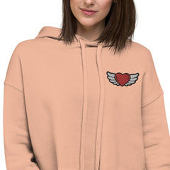 Heart Angel Crop Hoodie