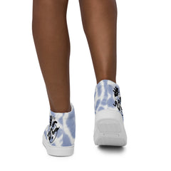 Snake Heart Women’s high top canvas shoes