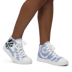 Snake Heart Women’s high top canvas shoes